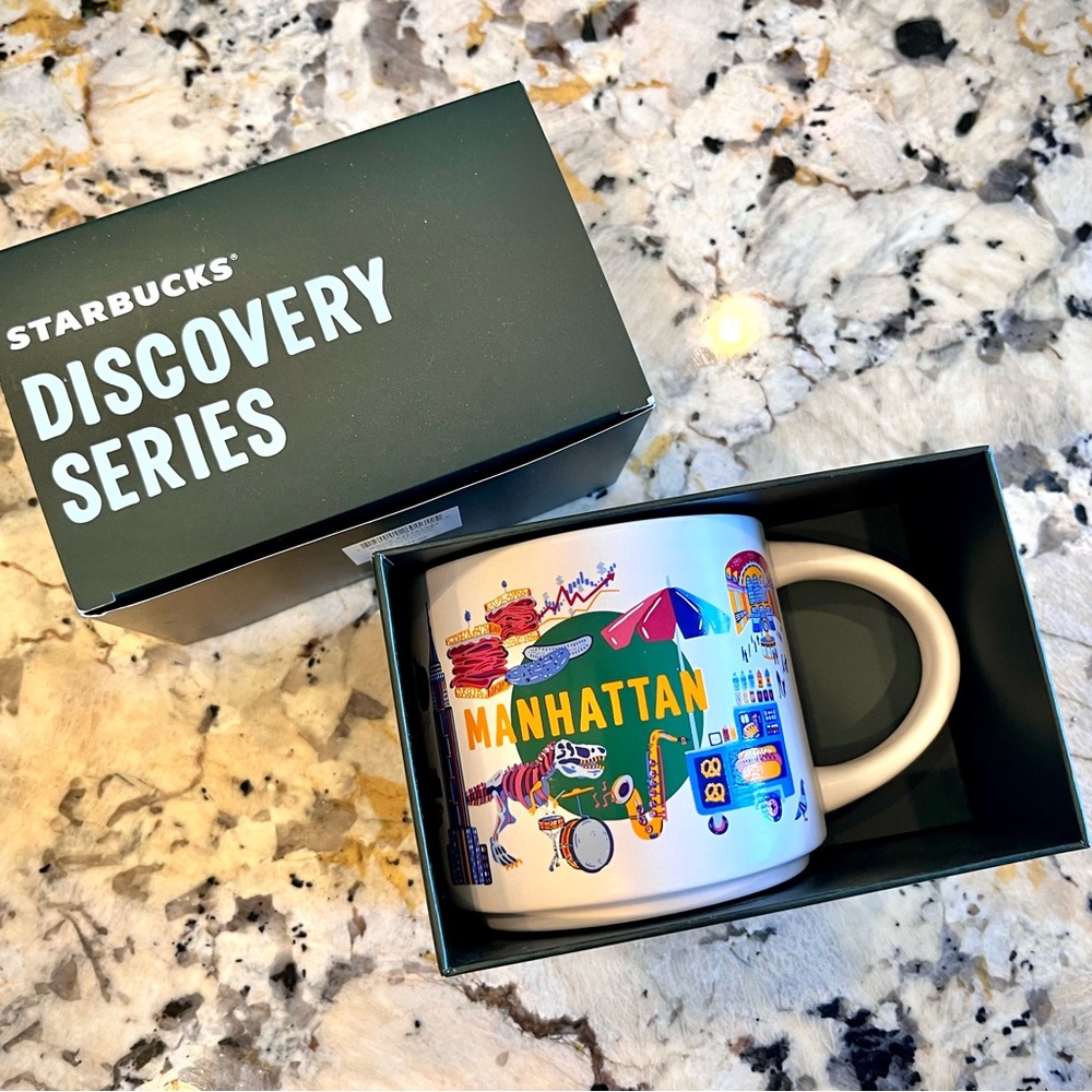 NIB Starbucks Discovery Manhattan Mug - Blue Interior - Picture 7 of 7
